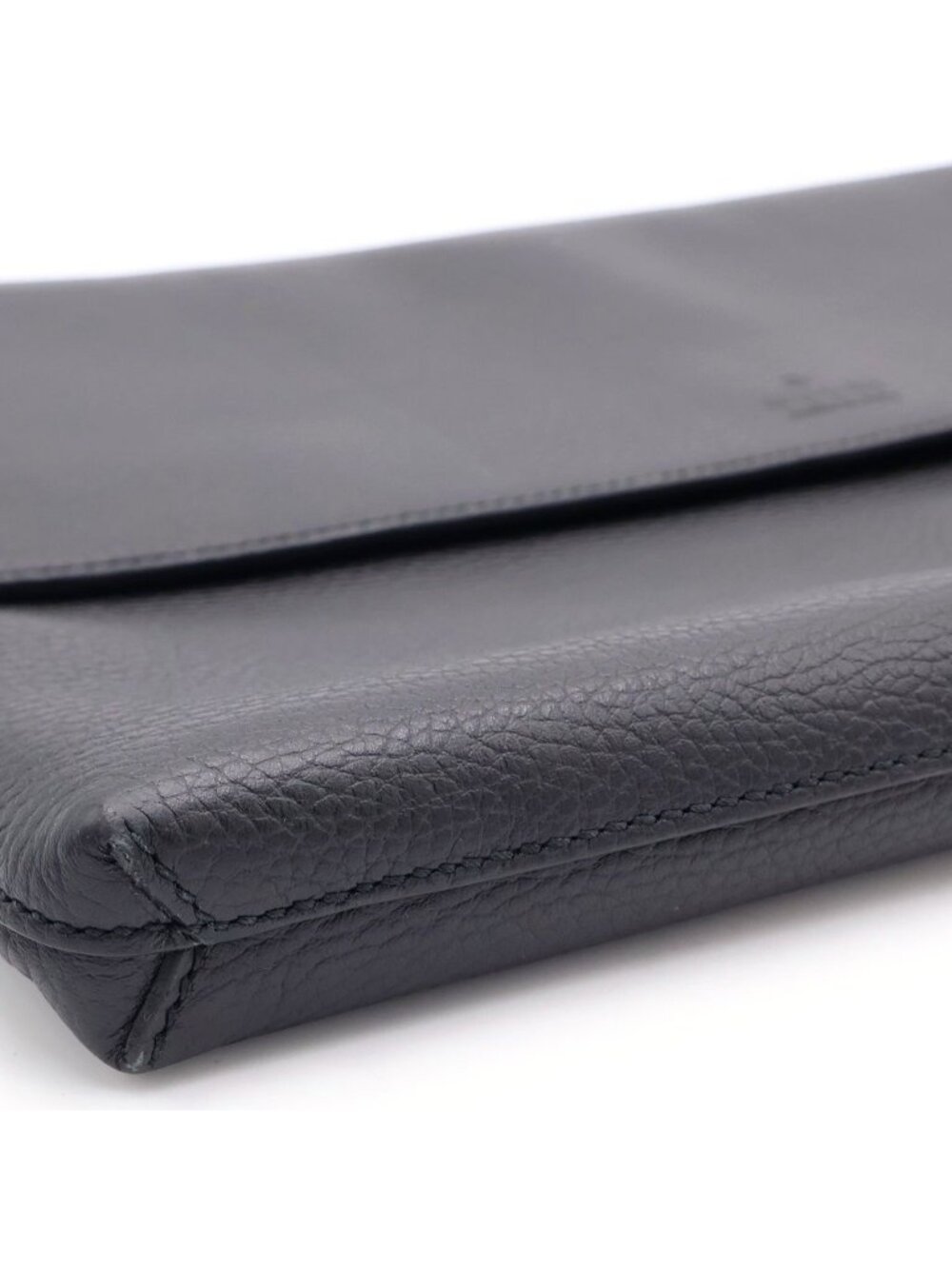 Gucci Diamante Clutch Leather Handbag Black - Picture 4 of 6